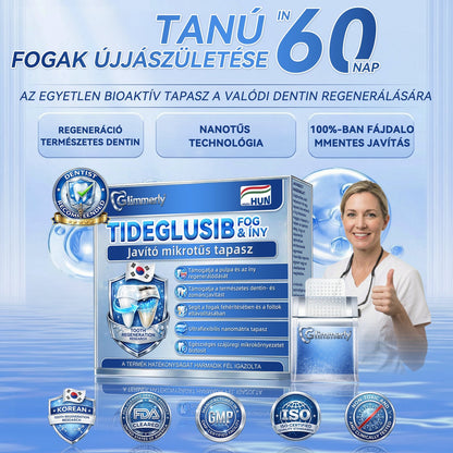 🦷𝐆𝐥𝐢𝐦𝐦𝐞𝐫𝐥𝐲®😁  Tideglusib Fog & íny Javító mikrotűs tapasz | Fejlett őssejt-aktiváló fogcsíkok (újjáépíti a fogzománcot és a dentint • erősíti az ínyt • megszünteti a fogkövet és a szagokat • megállítja a fogérzékenységet)) 3.0🦷