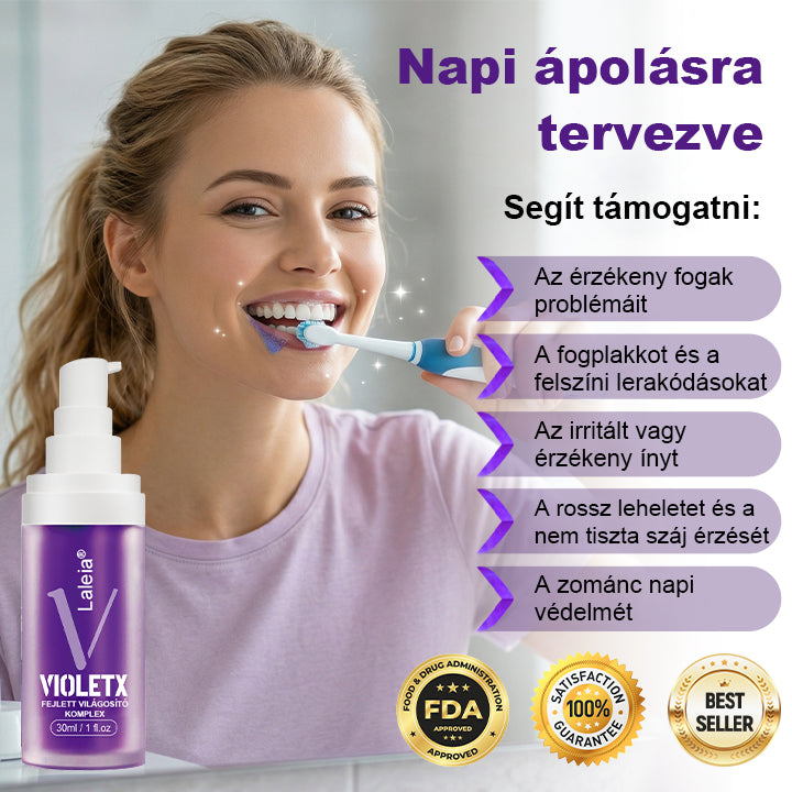 🦷🦷Laleia® VioletX Fejlett Fehérítő Komplex