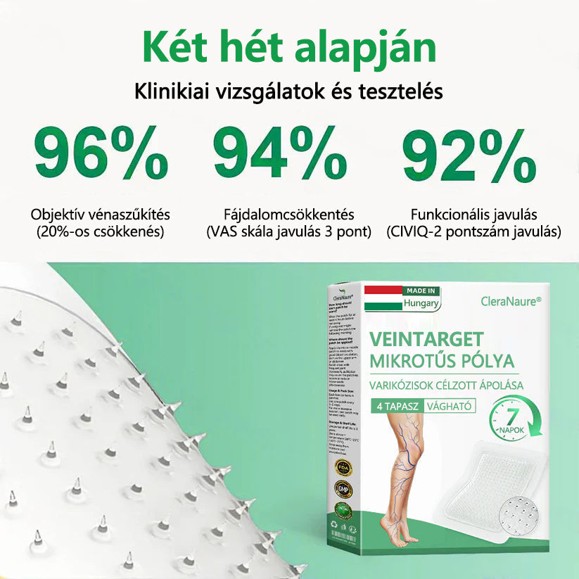 🌿CleraNaure® VeinTarget Mikrotűs Pólya 💎🗽 Azonnali Enyhülés, Hosszú Távú Eredmények