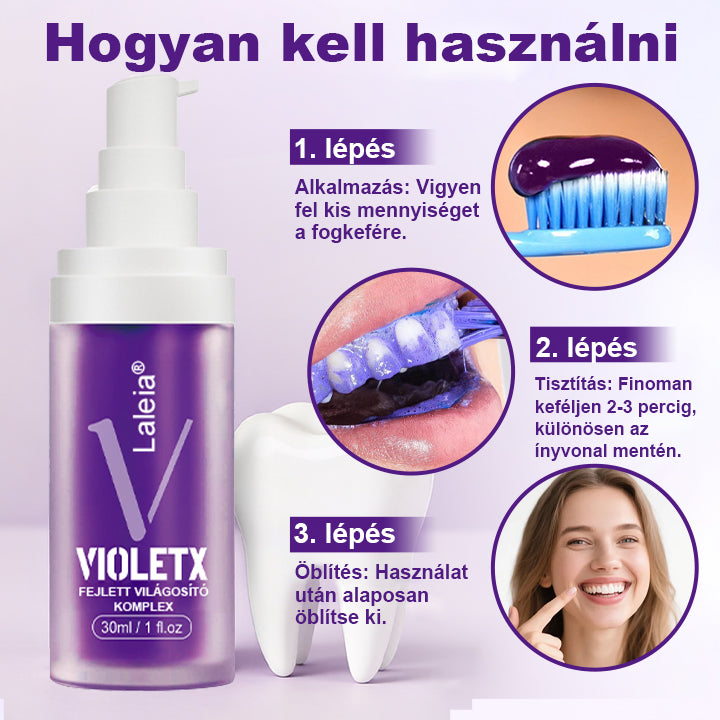 🦷🦷Laleia® VioletX Fejlett Fehérítő Komplex