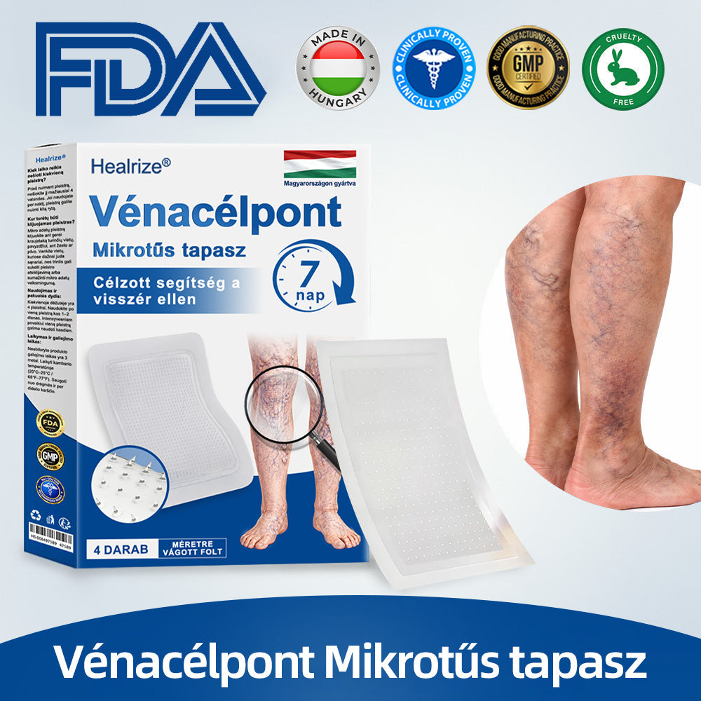 🇭🇺𝐇𝐞𝐚𝐥𝐫𝐢𝐳𝐞® 👩‍⚕️VeinTarget mikrotűs tapasz⚡✅Azonnali enyhülés hosszú távú eredmények