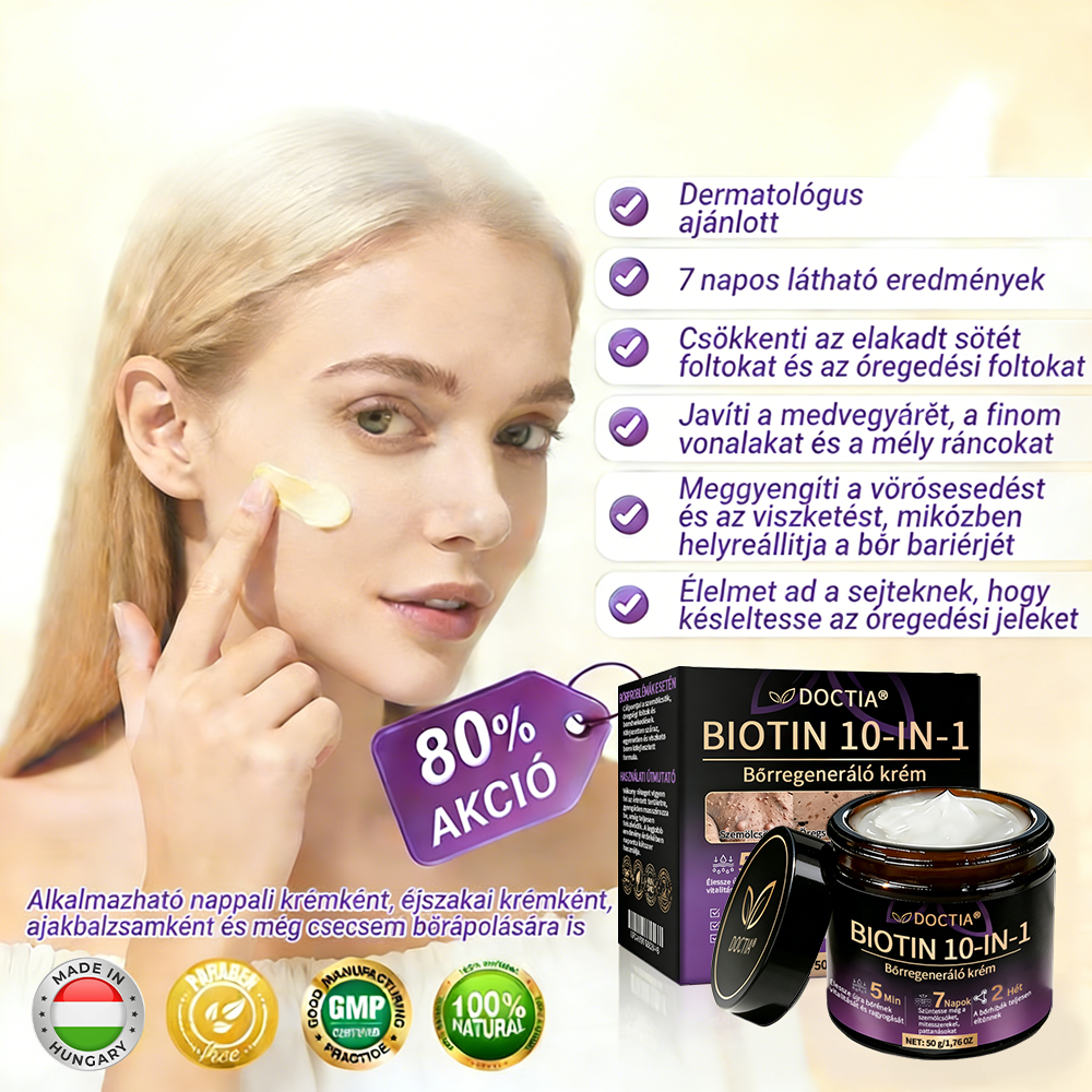 DOCTIA® Biotin 10-in-1 bőrregeneráló krém🌱