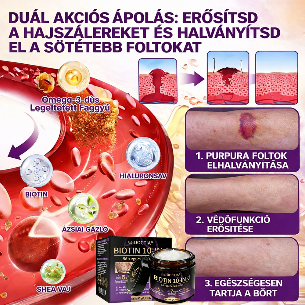 DOCTIA® Biotin 10-in-1 bőrregeneráló krém🌱