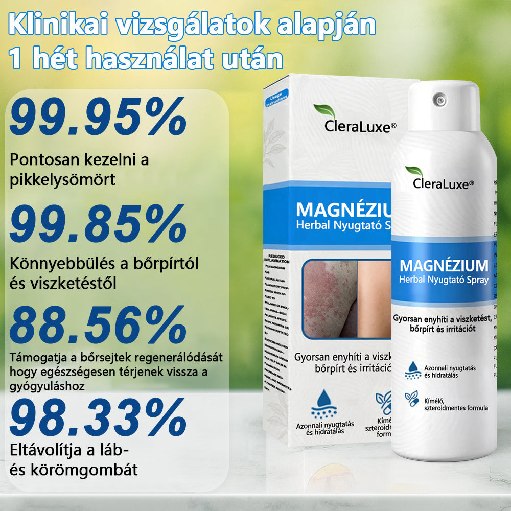 👩🏻‍⚕️CleraNature® Magnéziumos Spray – Gyors Enyhülés Viszkető, Vörös és Érzékeny Bőrre (Még Intim Területeken is)✨✨