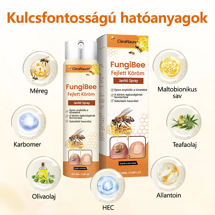 ✨CleraNaure® FungiBee Fejlett Körömjavító Spray